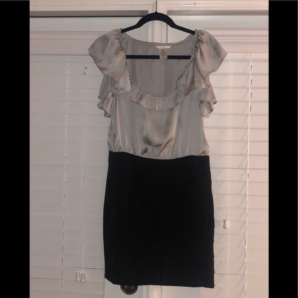 Grey and black dress